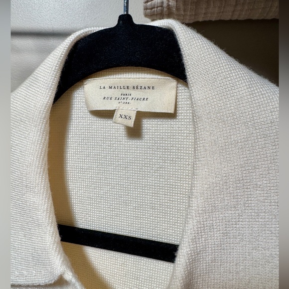 Sezane Betty Cardigan Ecru - Picture 3 of 6